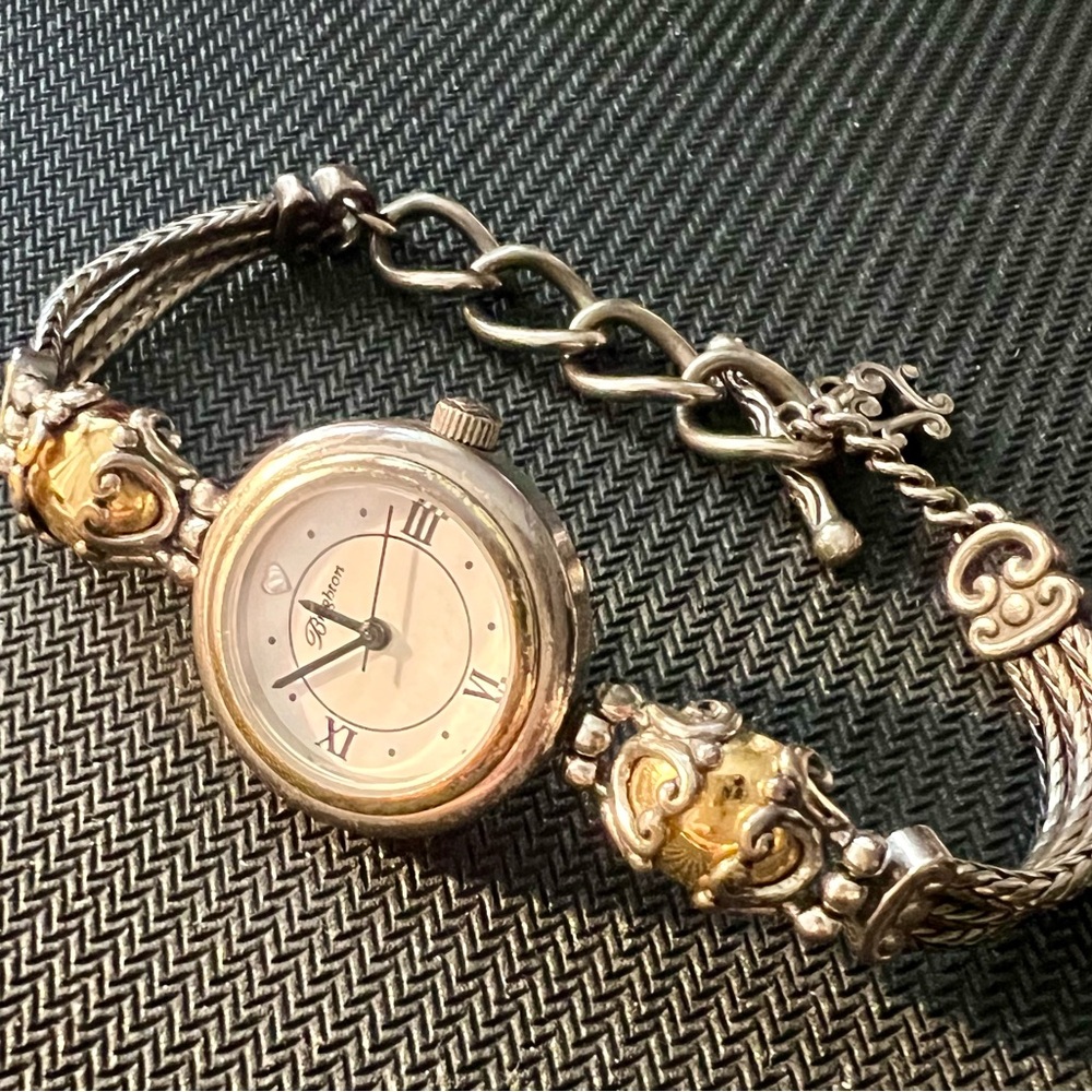 Brighton Silver and Gold Bracelet Style Watch